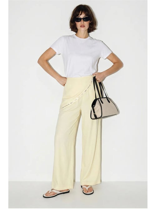 Pantaloni pull-on a gamba ampia lucci - Kiabi Pantaloni pull-on a gamba ampia lucci - Kiabi