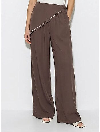 Pantaloni pull-on a gamba ampia lucci