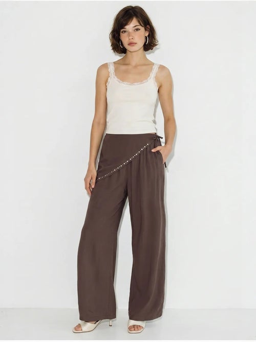 Pantaloni pull-on a gamba ampia lucci - Kiabi Pantaloni pull-on a gamba ampia lucci - Kiabi