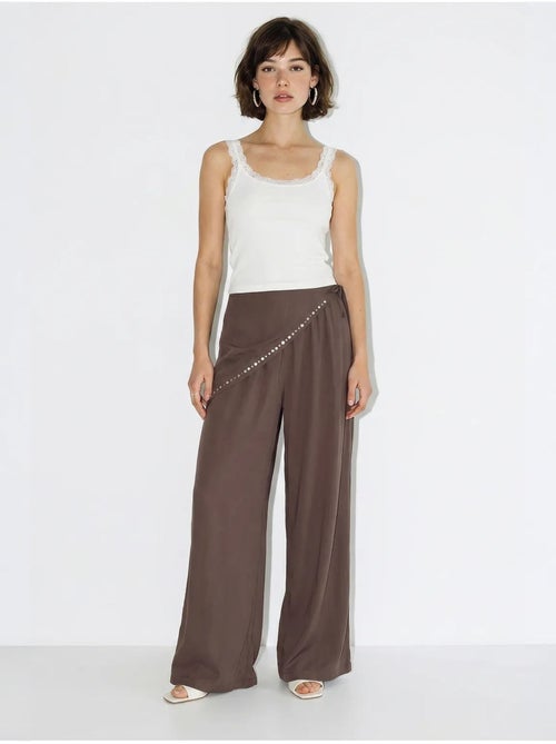 Pantaloni pull-on a gamba ampia lucci - Kiabi Pantaloni pull-on a gamba ampia lucci - Kiabi
