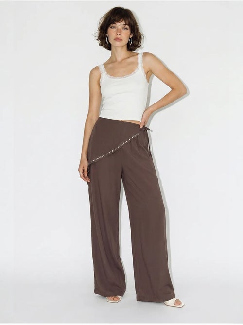 Pantaloni pull-on a gamba ampia lucci - Kiabi Pantaloni pull-on a gamba ampia lucci - Kiabi