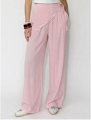 Pantaloni pull-on a gamba ampia lucci