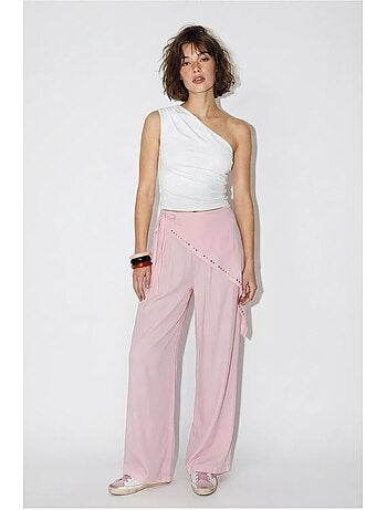 Pantaloni pull-on a gamba ampia lucci