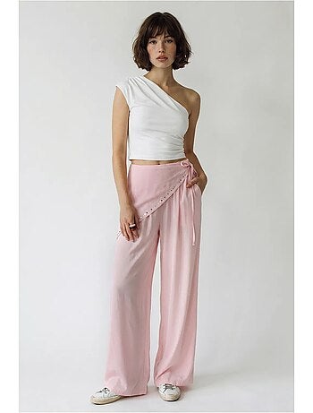 Pantaloni pull-on a gamba ampia lucci