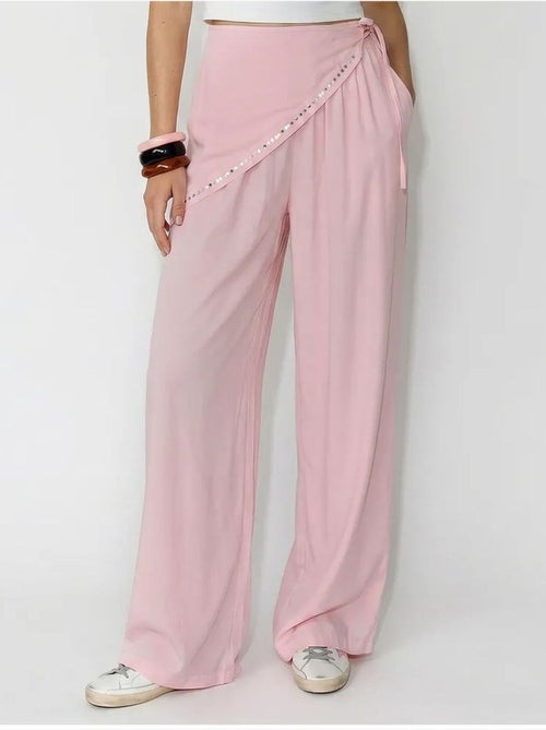 Pantaloni pull-on a gamba ampia lucci - Kiabi Pantaloni pull-on a gamba ampia lucci - Kiabi