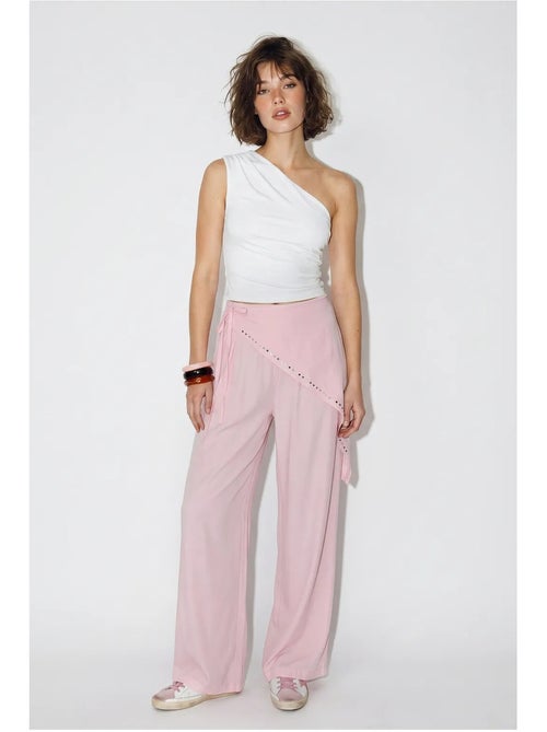 Pantaloni pull-on a gamba ampia lucci - Kiabi Pantaloni pull-on a gamba ampia lucci - Kiabi