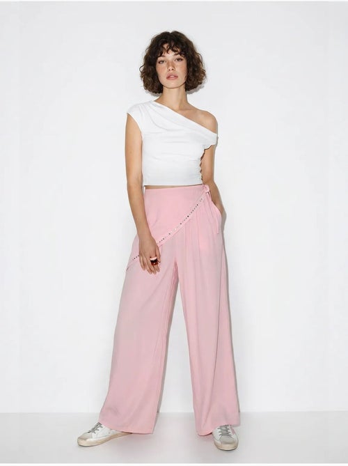 Pantaloni pull-on a gamba ampia lucci - Kiabi Pantaloni pull-on a gamba ampia lucci - Kiabi