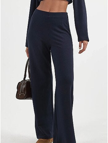 Pantaloni pull-on a vita alta a gamba dritta busem