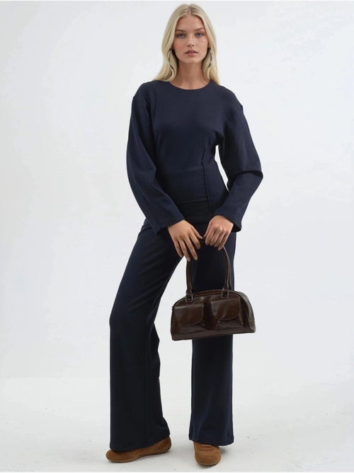 Pantaloni pull-on a vita alta a gamba dritta busem - Kiabi Pantaloni pull-on a vita alta a gamba dritta busem - Kiabi