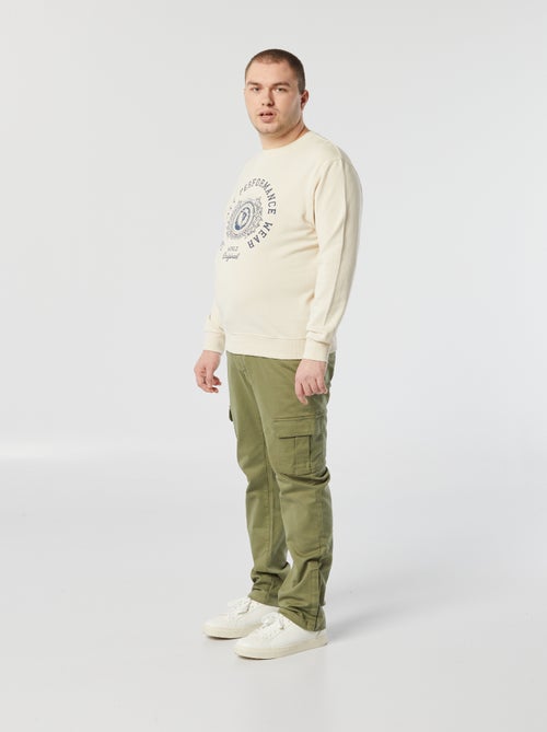 Pantaloni regular con tasche a patta - collezione facile da indossare - Kiabi