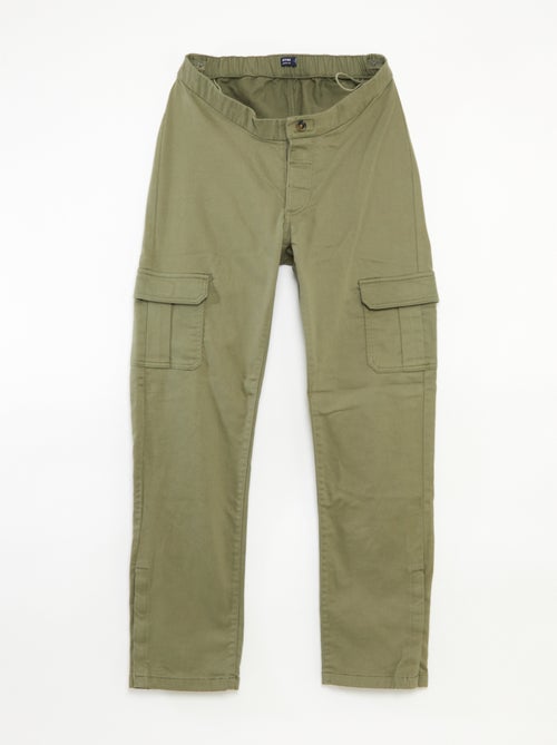 Pantaloni regular con tasche a patta - collezione facile da indossare - Kiabi