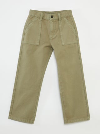 Pantaloni regular con tasche