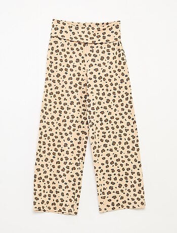 Pantaloni regular con vita elasticizzata
