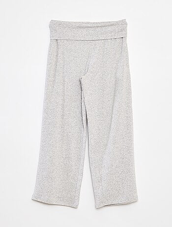 Pantaloni regular con vita elasticizzata