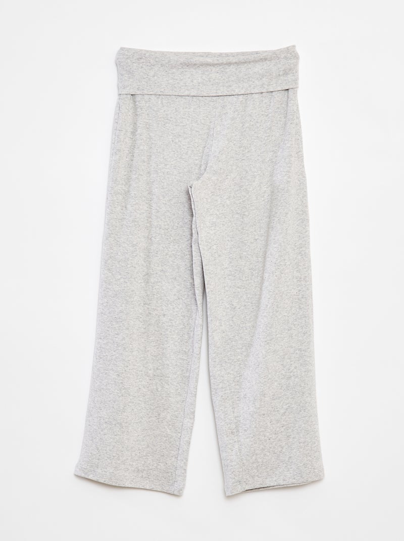 Pantaloni regular con vita elasticizzata Grigio - Kiabi
