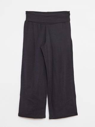 Pantaloni regular con vita elasticizzata