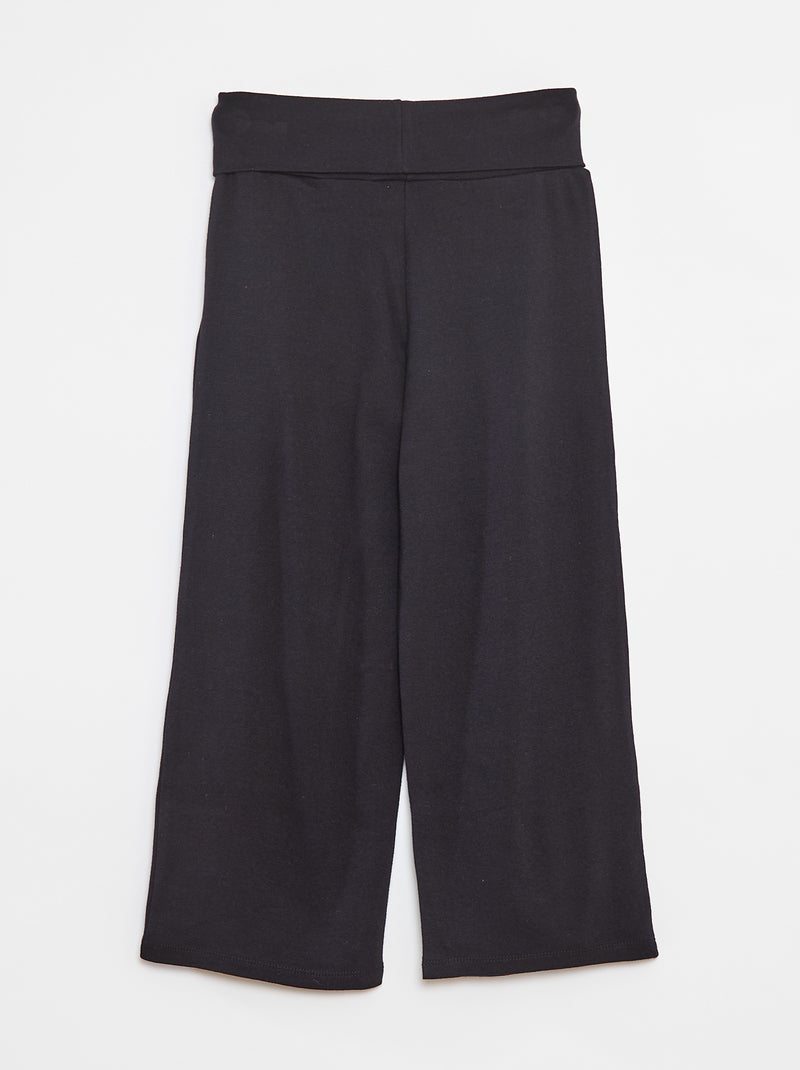 Pantaloni regular con vita elasticizzata nero - Kiabi
