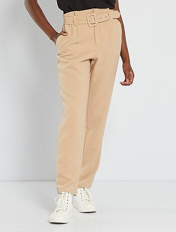 Pantaloni da - beige - Kiabi