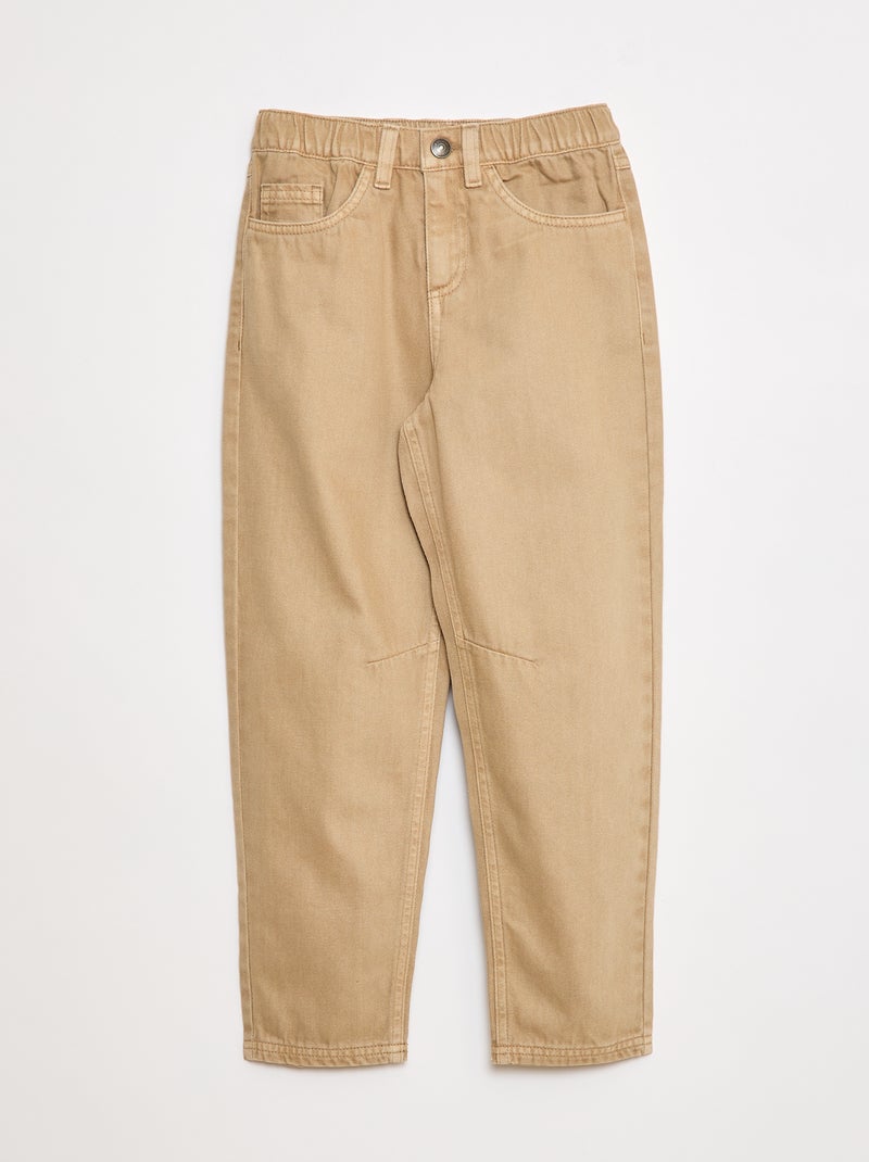 Pantaloni regular fit Beige - Kiabi