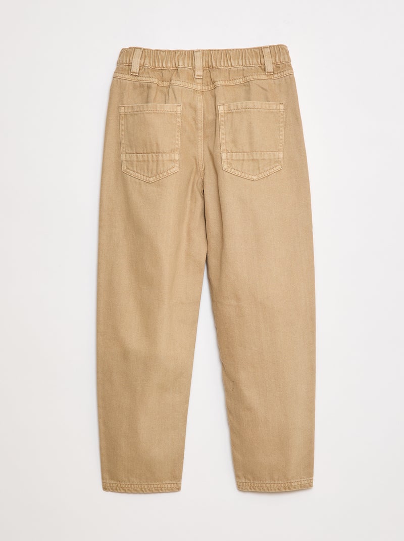 Pantaloni regular fit Beige - Kiabi