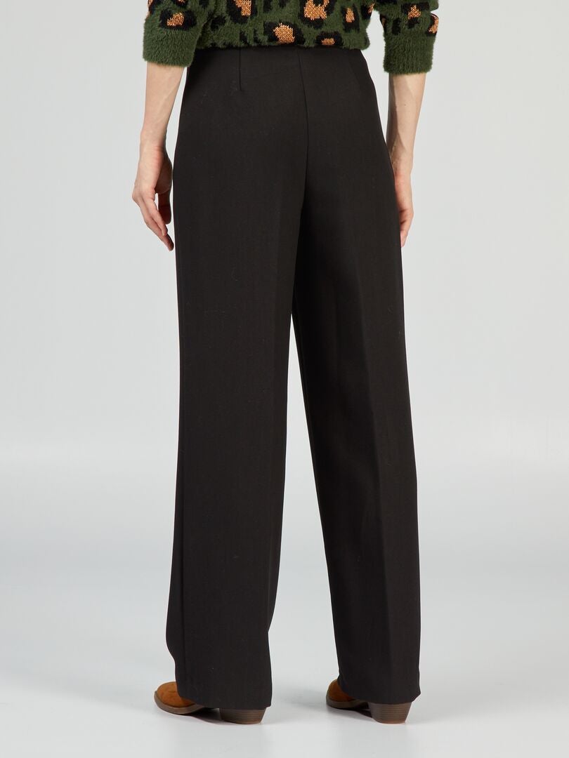 Pantaloni in broken twill, nero | MAX&Co