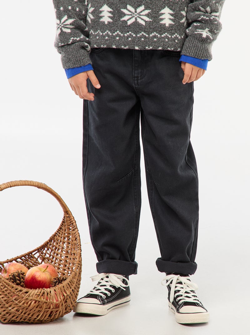 Pantaloni regular fit nero - Kiabi