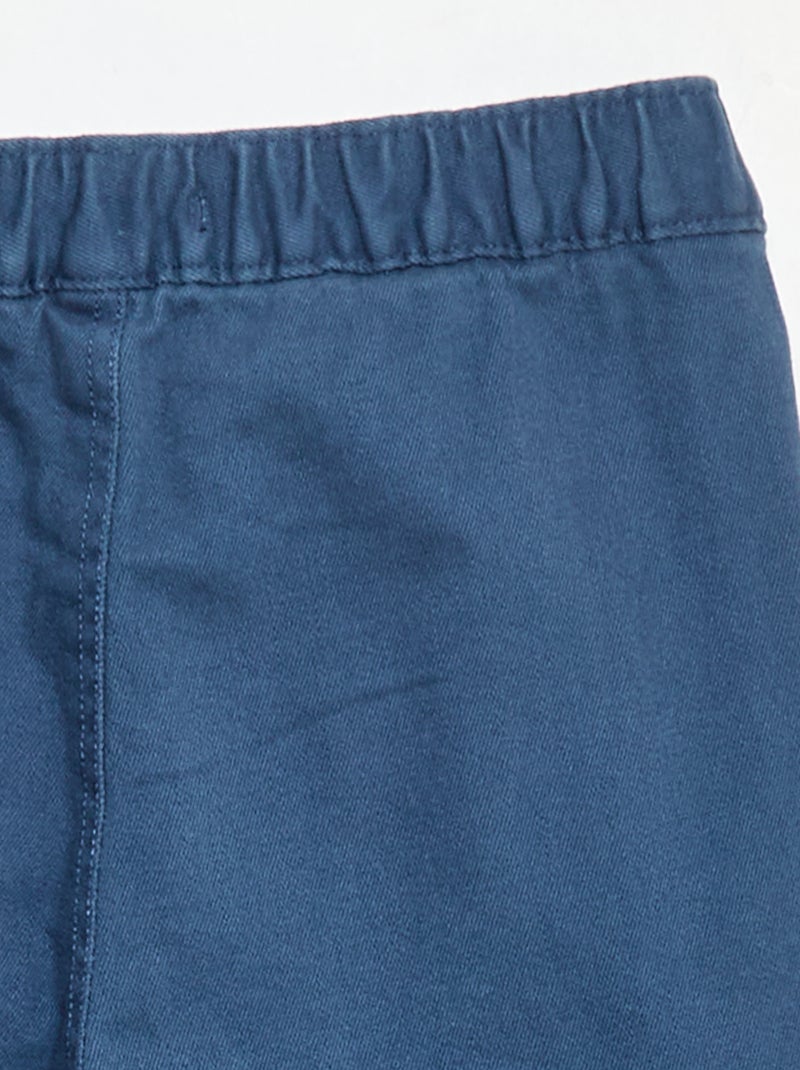 Pantaloni regular multitasche Blu - Kiabi