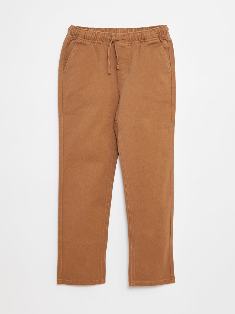 Pantaloni regular Taglio più confortevole Beige - Kiabi