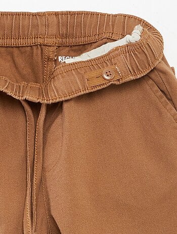 Pantaloni regular tinta unita