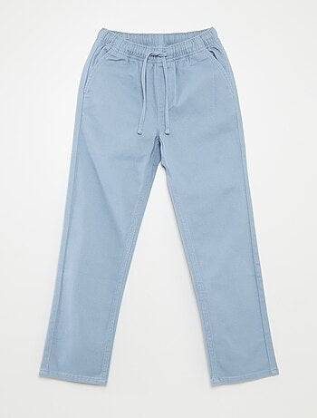 Pantaloni regular tinta unita