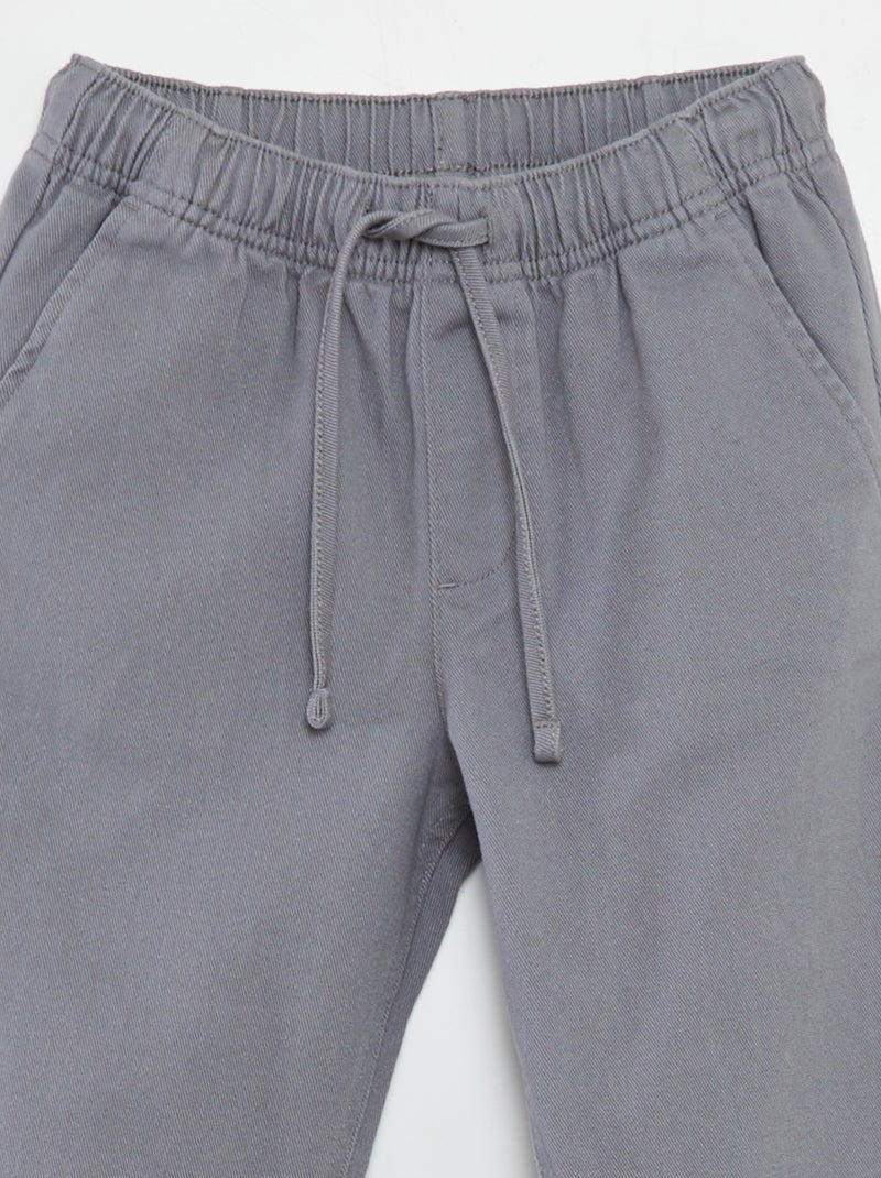 Pantaloni regular tinta unita GRIGIO - Kiabi