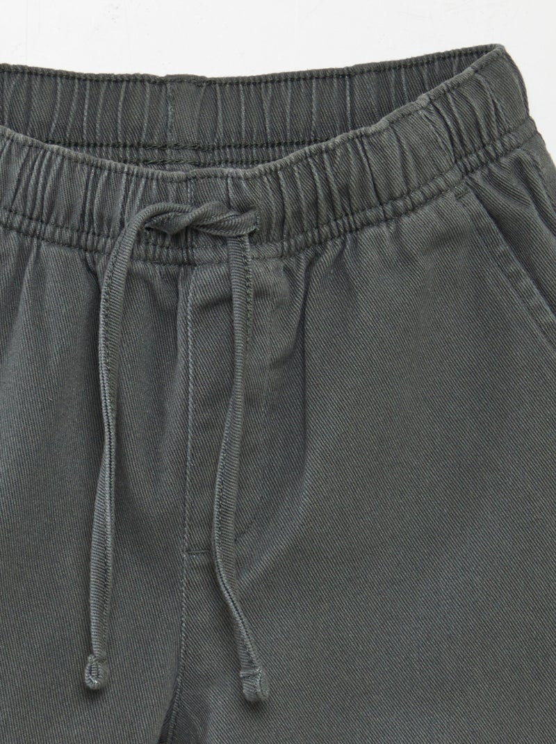 Pantaloni regular tinta unita KAKI - Kiabi