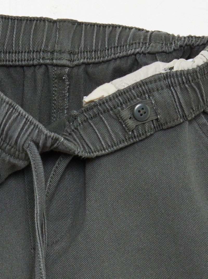 Pantaloni regular tinta unita KAKI - Kiabi