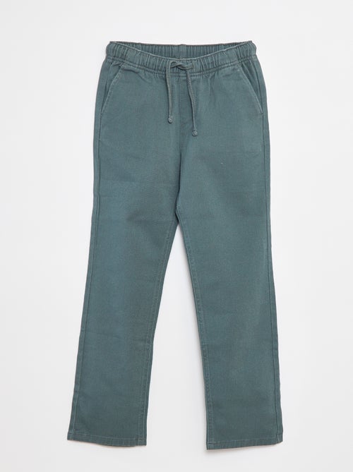Pantaloni regular tinta unita - Kiabi