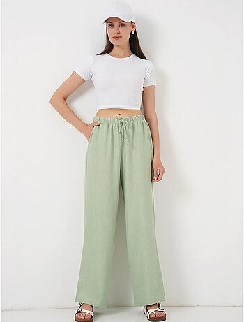 Pantaloni relaxed a gamba ampia con coulisse bdart