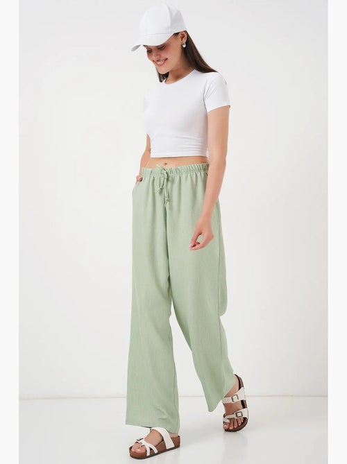 Pantaloni relaxed a gamba ampia con coulisse bdart - Kiabi Pantaloni relaxed a gamba ampia con coulisse bdart - Kiabi