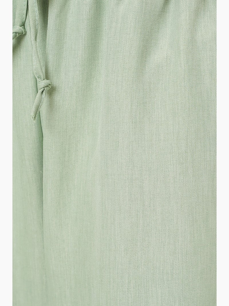 Pantaloni relaxed a gamba ampia con coulisse bdart Verde menta - Kiabi