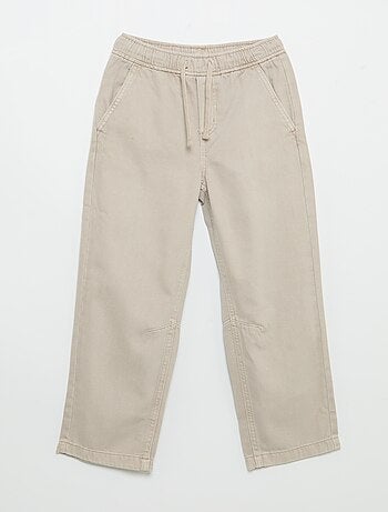 Pantaloni relaxed fit con vita elasticizzata