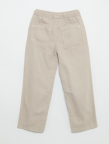 Pantaloni relaxed fit con vita elasticizzata