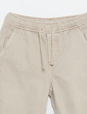 Pantaloni relaxed fit con vita elasticizzata