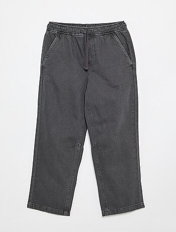 Pantaloni relaxed fit con vita elasticizzata