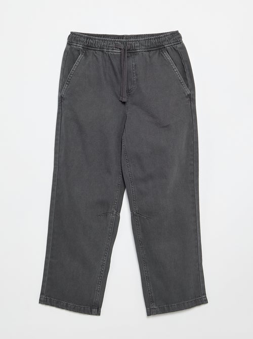 Pantaloni relaxed fit con vita elasticizzata - Kiabi