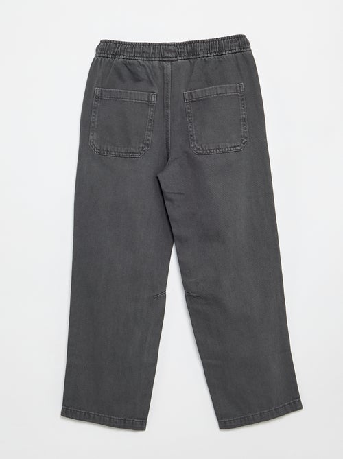 Pantaloni relaxed fit con vita elasticizzata - Kiabi
