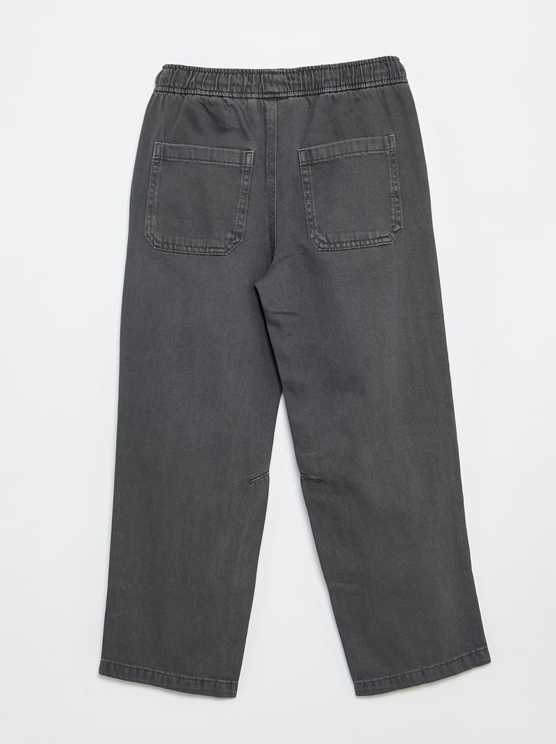 Pantaloni relaxed fit con vita elasticizzata Grigio - Kiabi