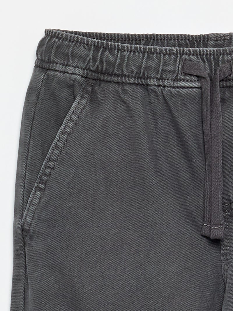 Pantaloni relaxed fit con vita elasticizzata Grigio - Kiabi