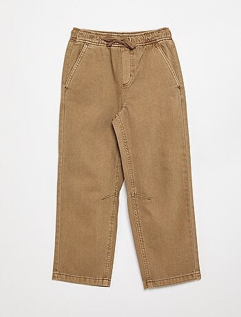 Pantaloni relaxed fit con vita elasticizzata