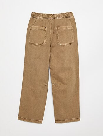 Pantaloni relaxed fit con vita elasticizzata