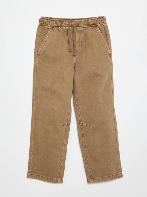 Pantaloni relaxed fit con vita elasticizzata - Kiabi