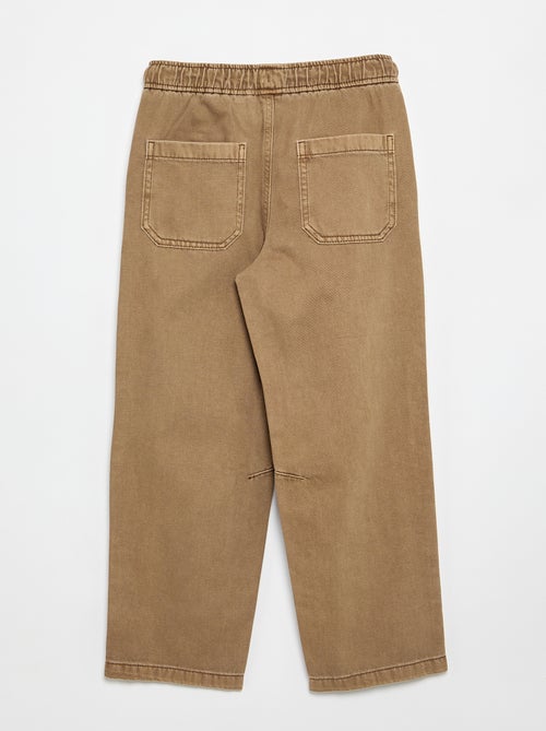 Pantaloni relaxed fit con vita elasticizzata - Kiabi