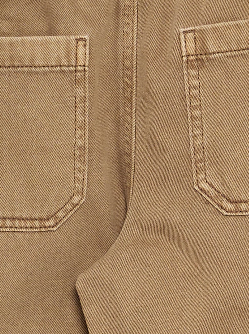 Pantaloni relaxed fit con vita elasticizzata Marrone - Kiabi